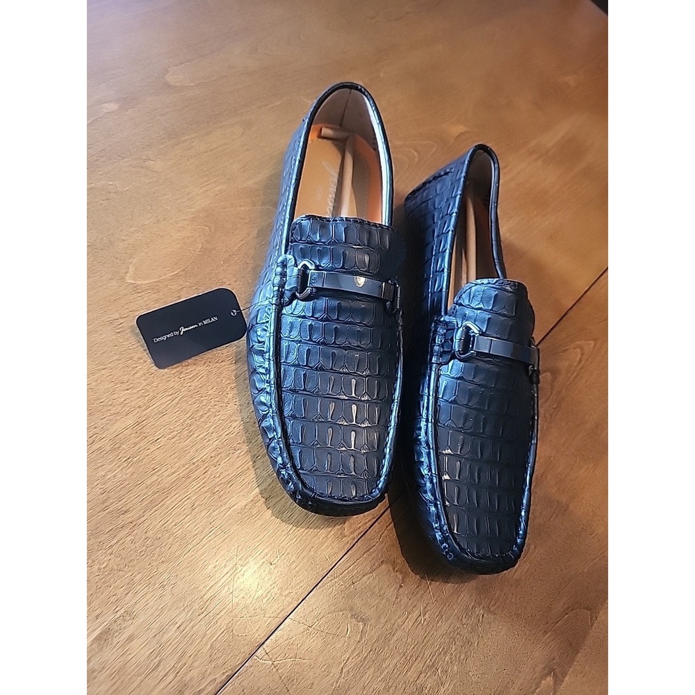 Jousen Milan Black Loafer Shoes Size 10